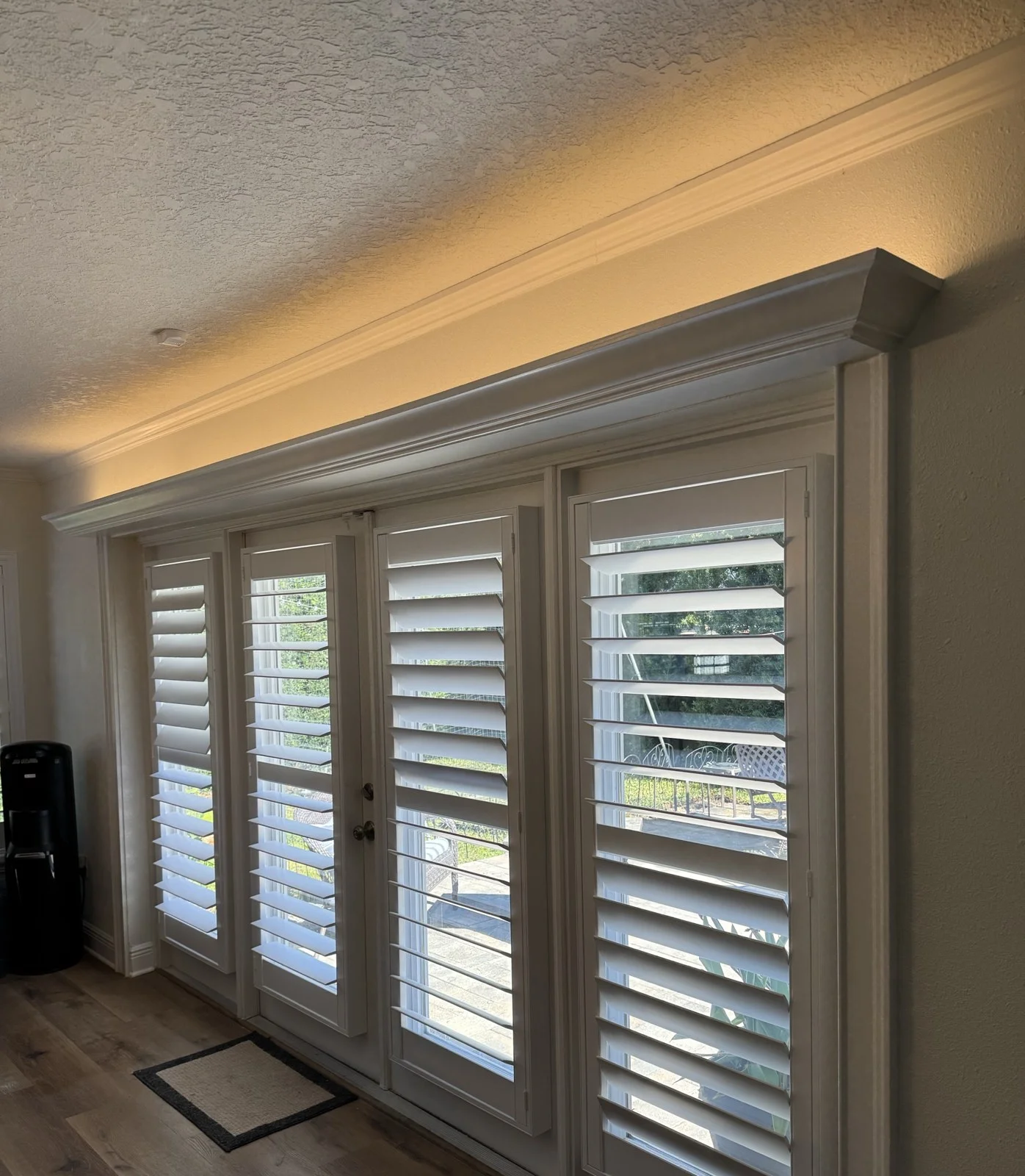 Crown molding installation completed in Orlando home interior